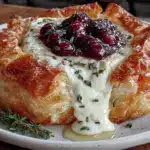 cranberry brie bites - featured image