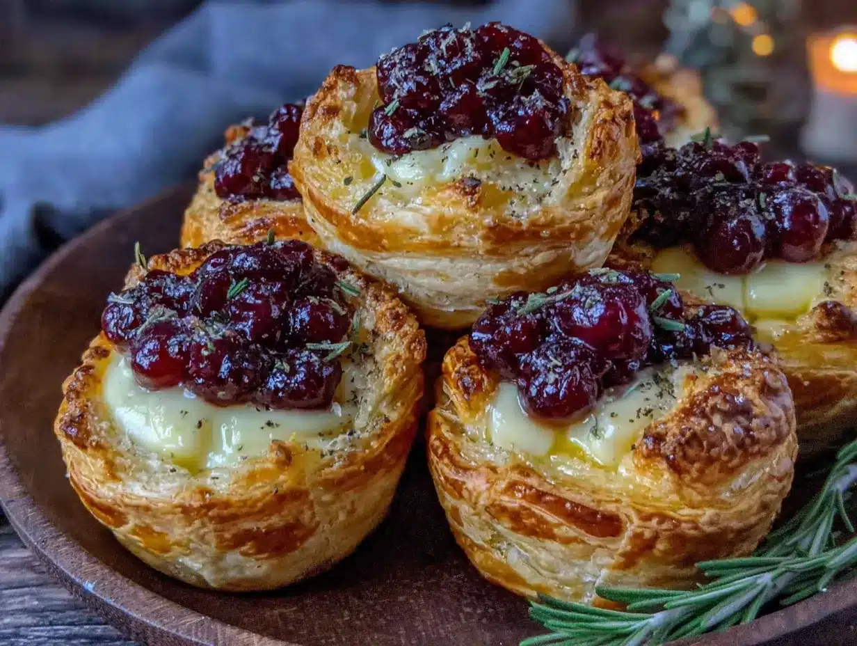 cranberry brie bites preparation steps