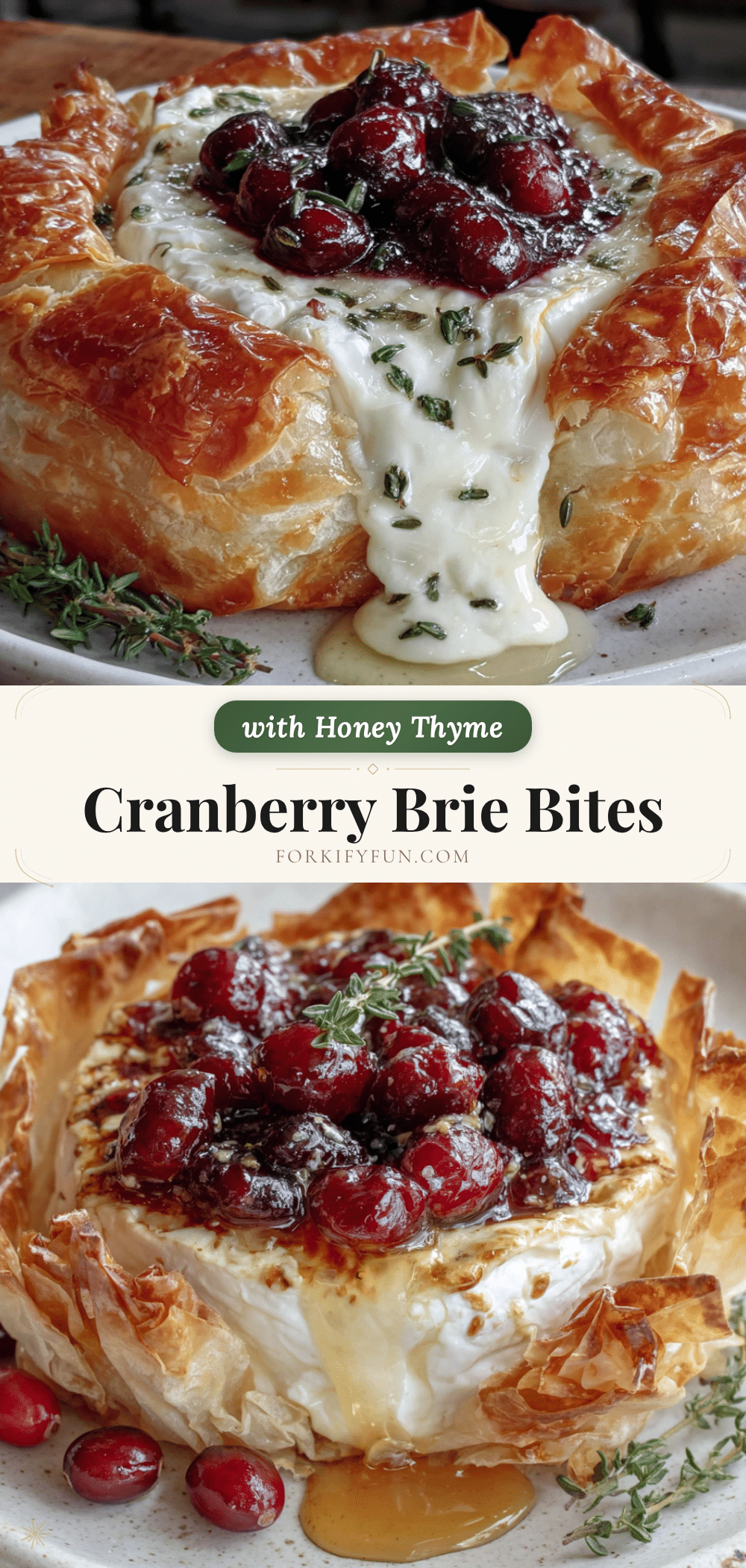 cranberry brie bites recipe