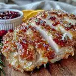 cranberry orange glazed turkey breast - featured image