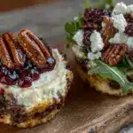 cranberry pecan thanksgiving charcuterie cups - featured image