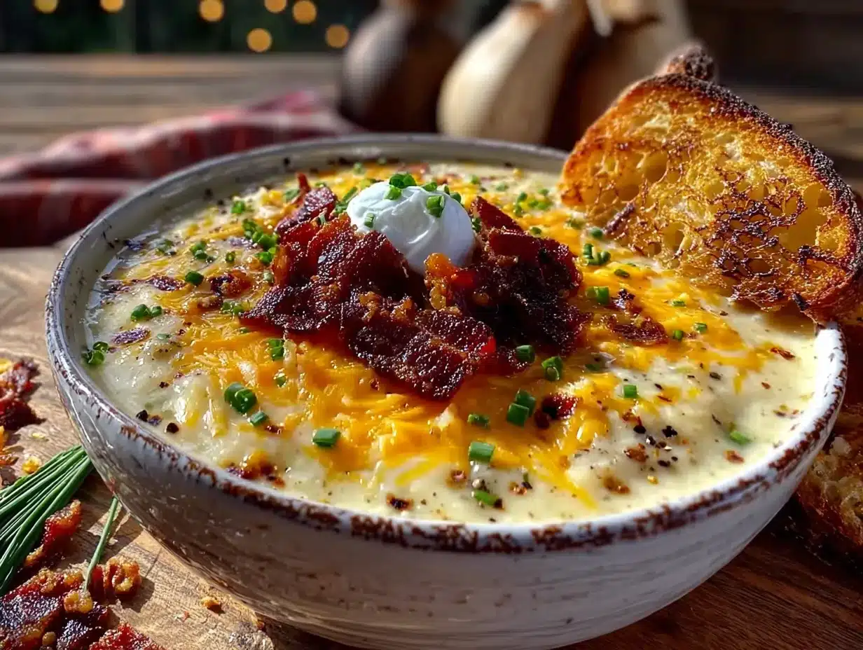 creamy loaded baked potato soup preparation steps