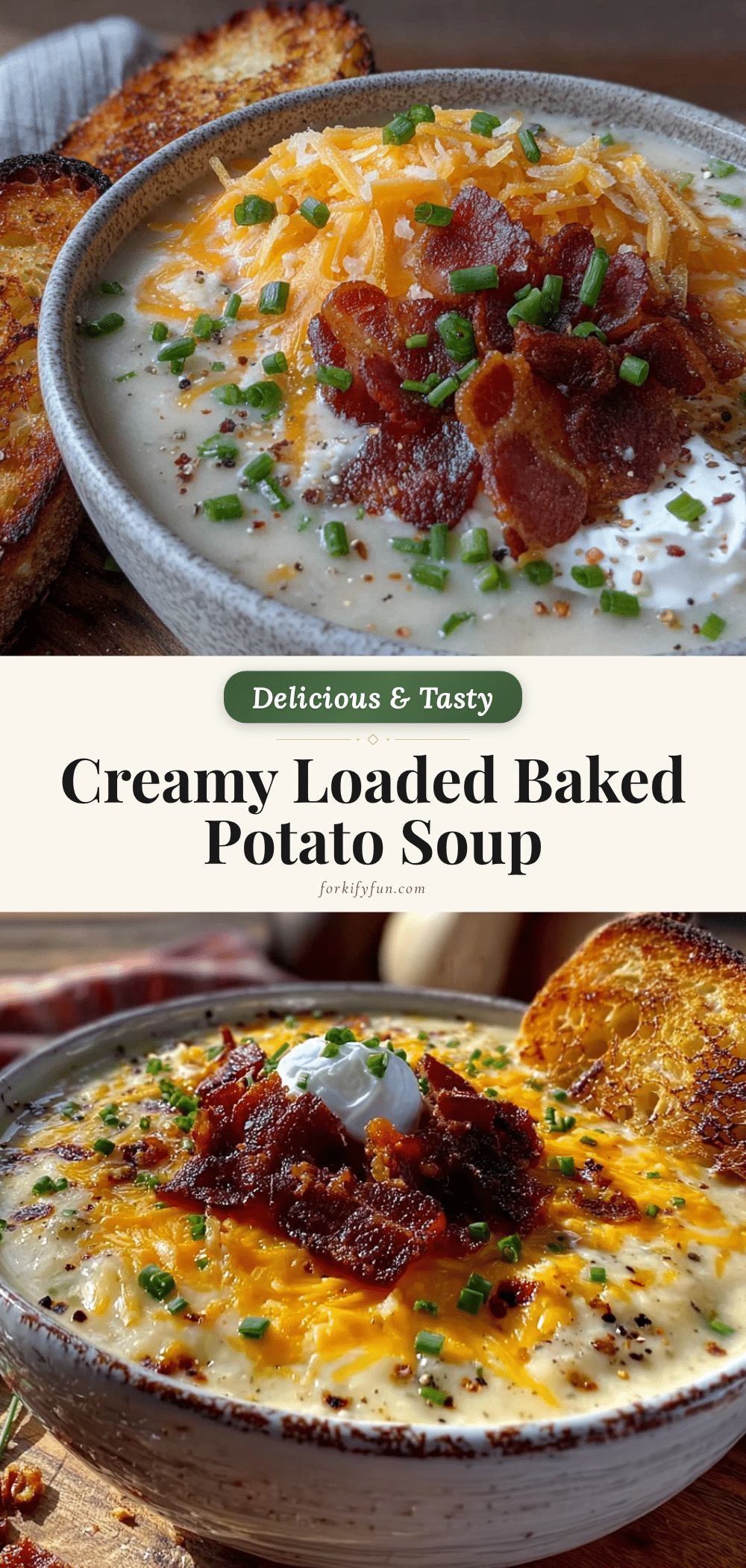creamy loaded baked potato soup recipe