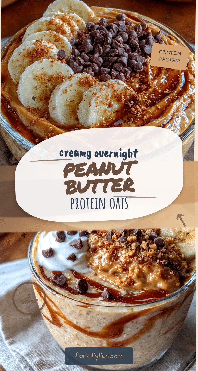 creamy overnight peanut butter protein oats recipe