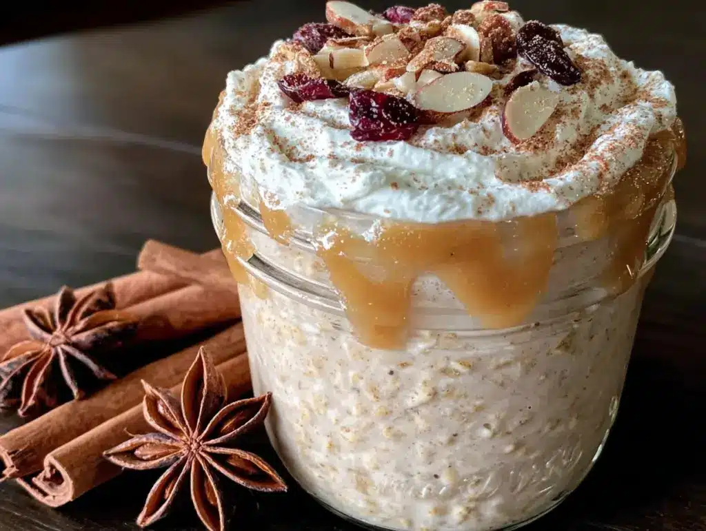 creamy overnight pumpkin spice oats - featured image