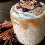 creamy overnight pumpkin spice oats - featured image
