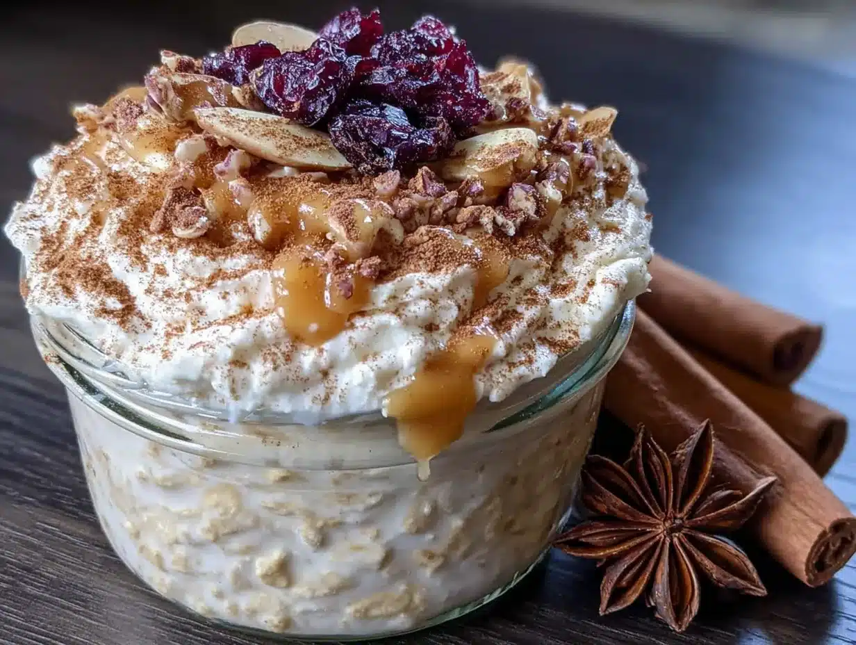 creamy overnight pumpkin spice oats preparation steps
