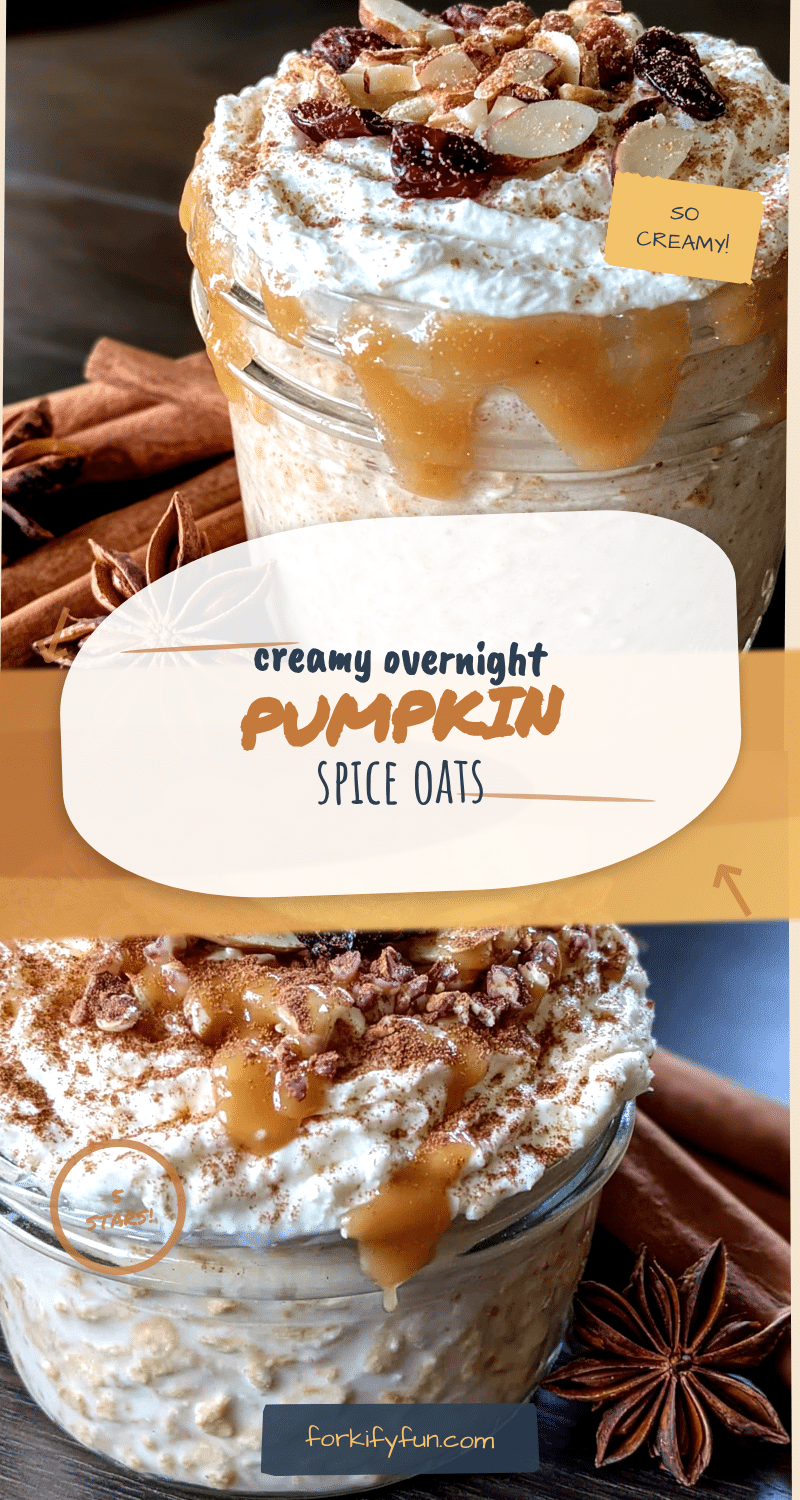 creamy overnight pumpkin spice oats recipe