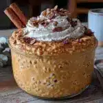 creamy pumpkin spice protein oats - featured image