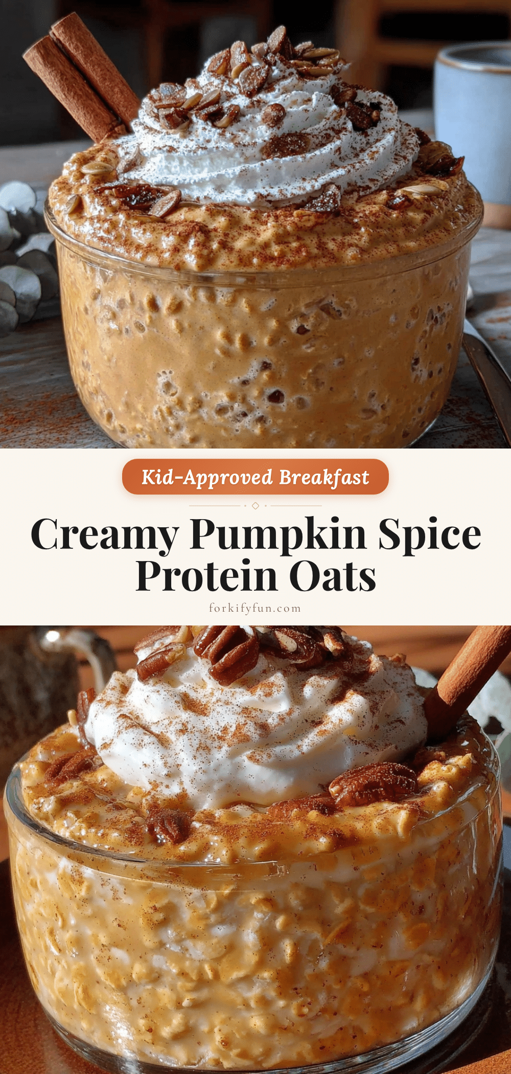 creamy pumpkin spice protein oats recipe