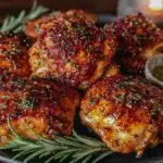 crispy air fryer chicken thighs - featured image
