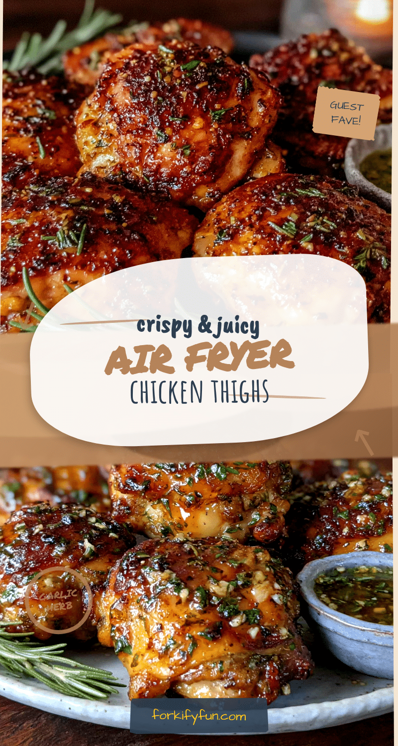 crispy air fryer chicken thighs recipe