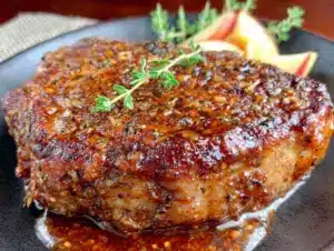 crispy pork chops with apple cider glaze - featured image