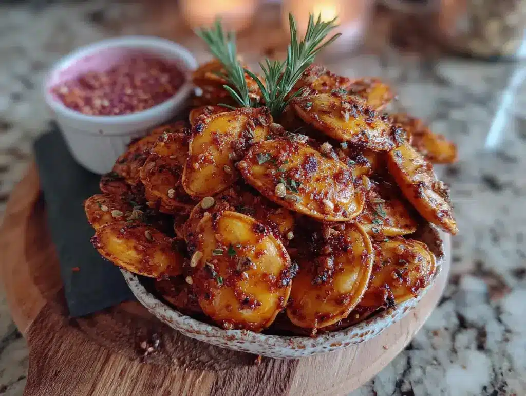 crispy smoked paprika air fryer pumpkin seeds - featured image