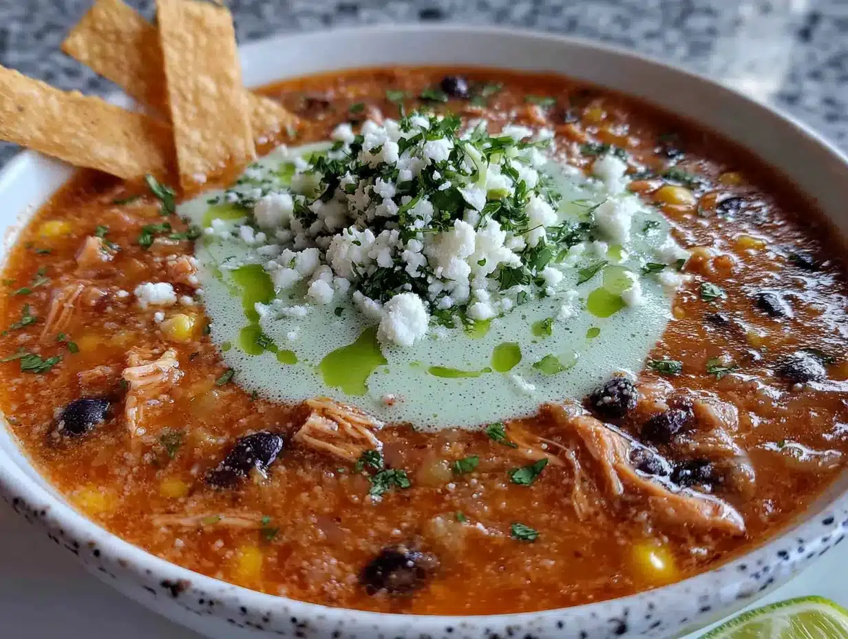 crockpot chicken enchilada soup preparation steps