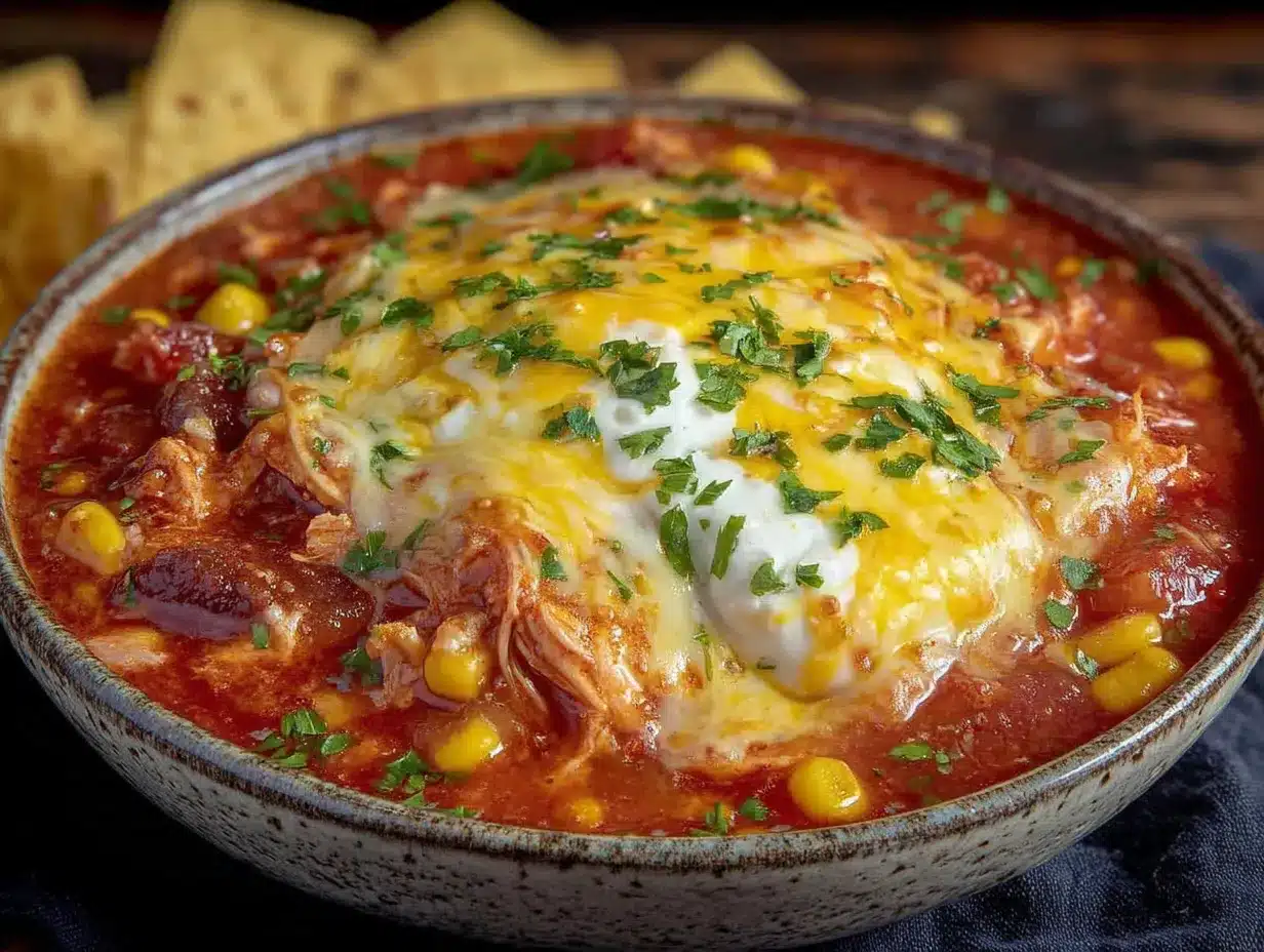 crockpot chicken enchilada soup preparation steps