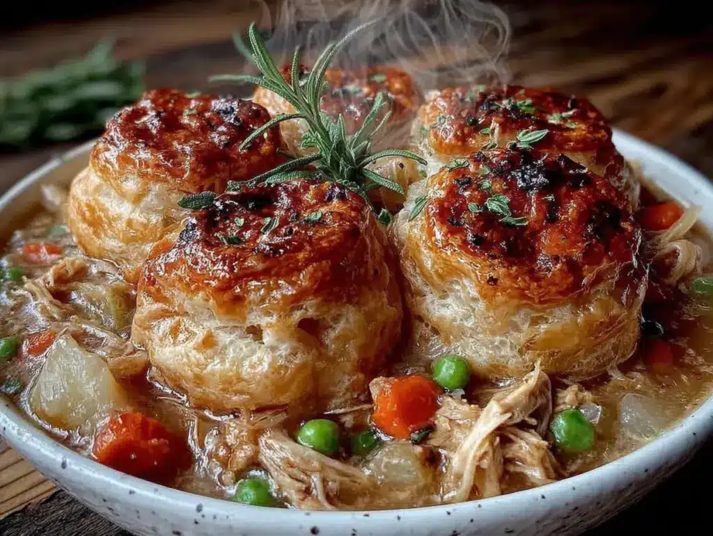 crockpot chicken pot pie soup - featured image