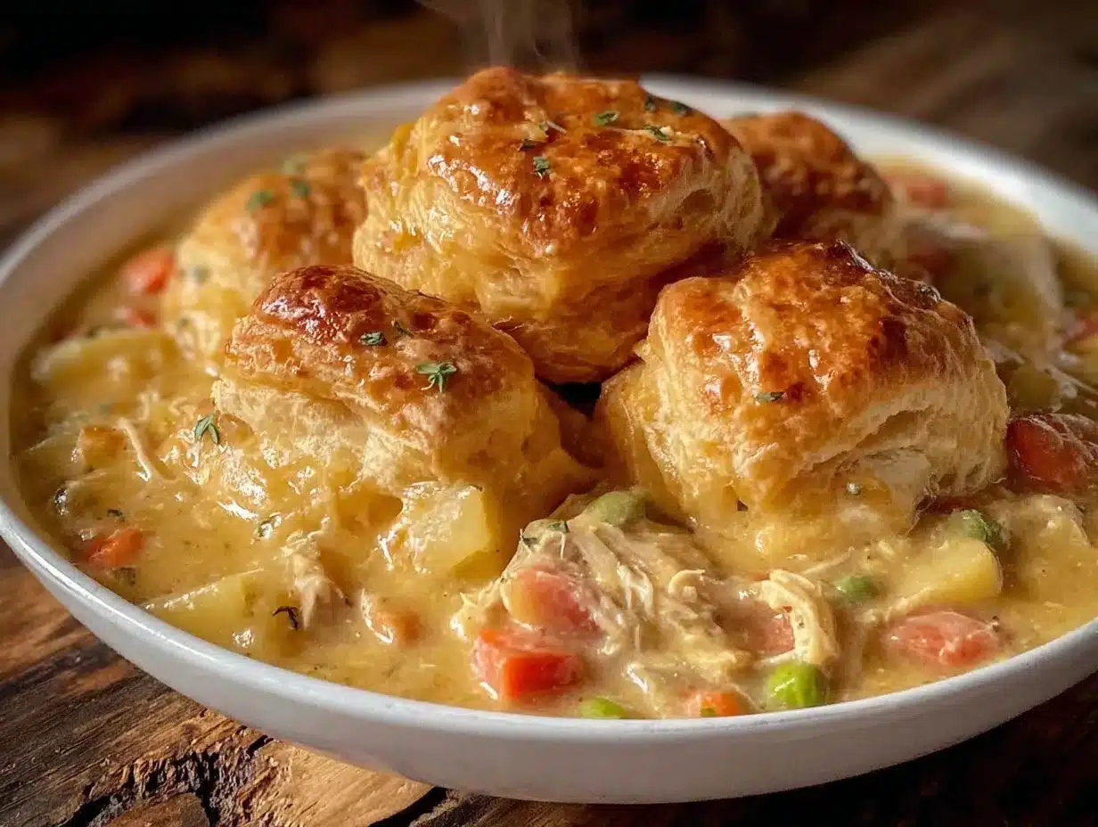 crockpot chicken pot pie soup preparation steps