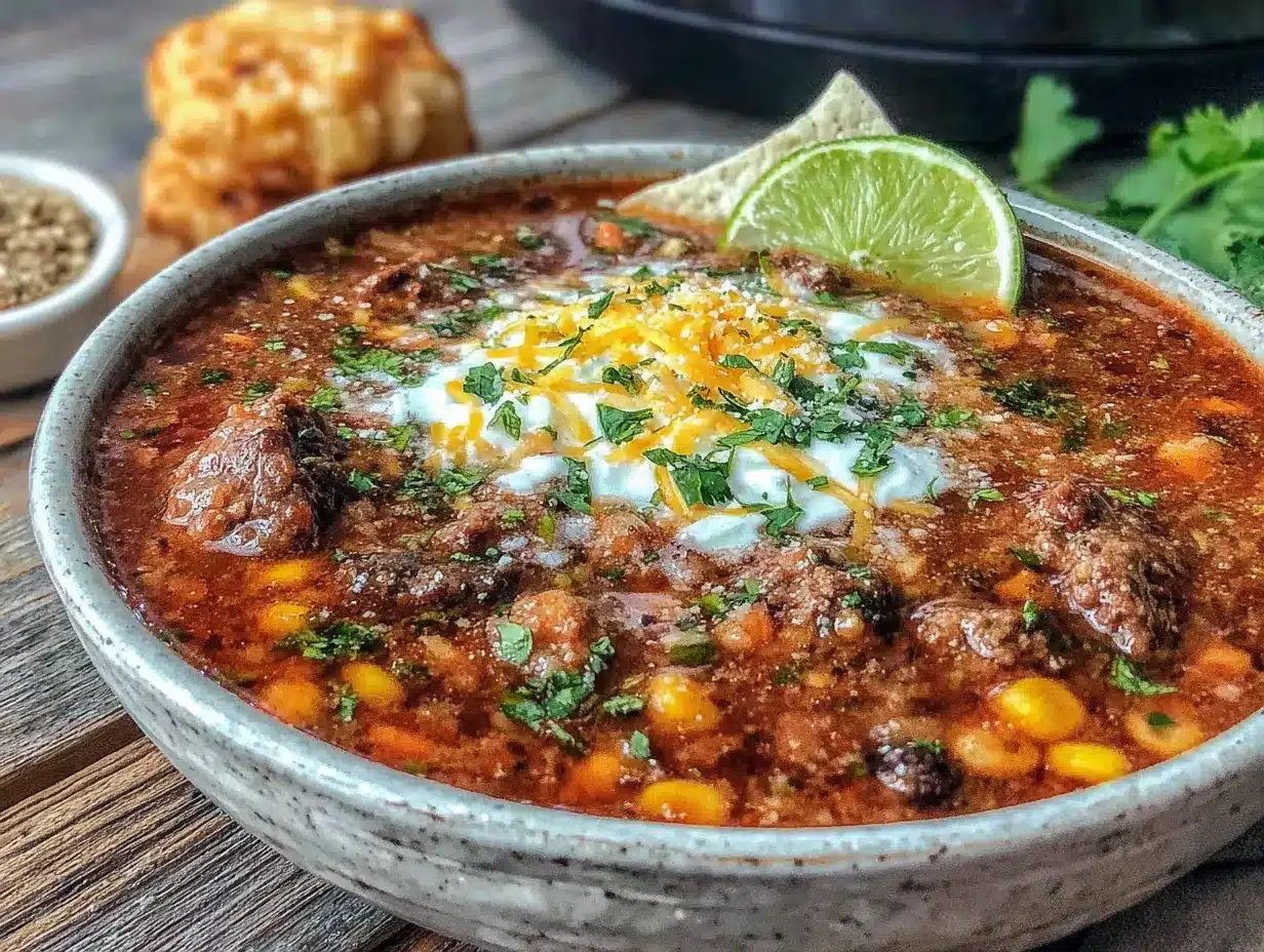 crockpot taco soup preparation steps