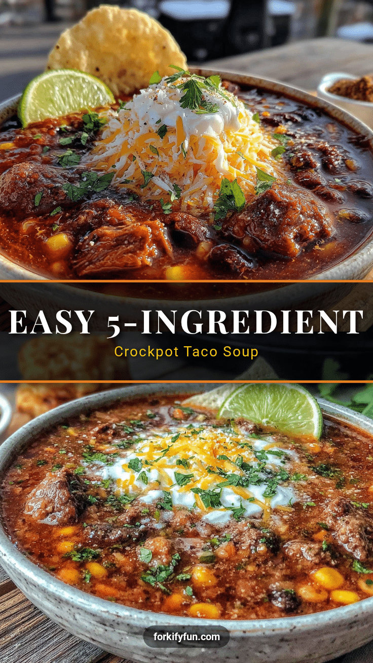 crockpot taco soup recipe