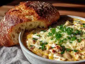 crockpot white chicken chili - featured image