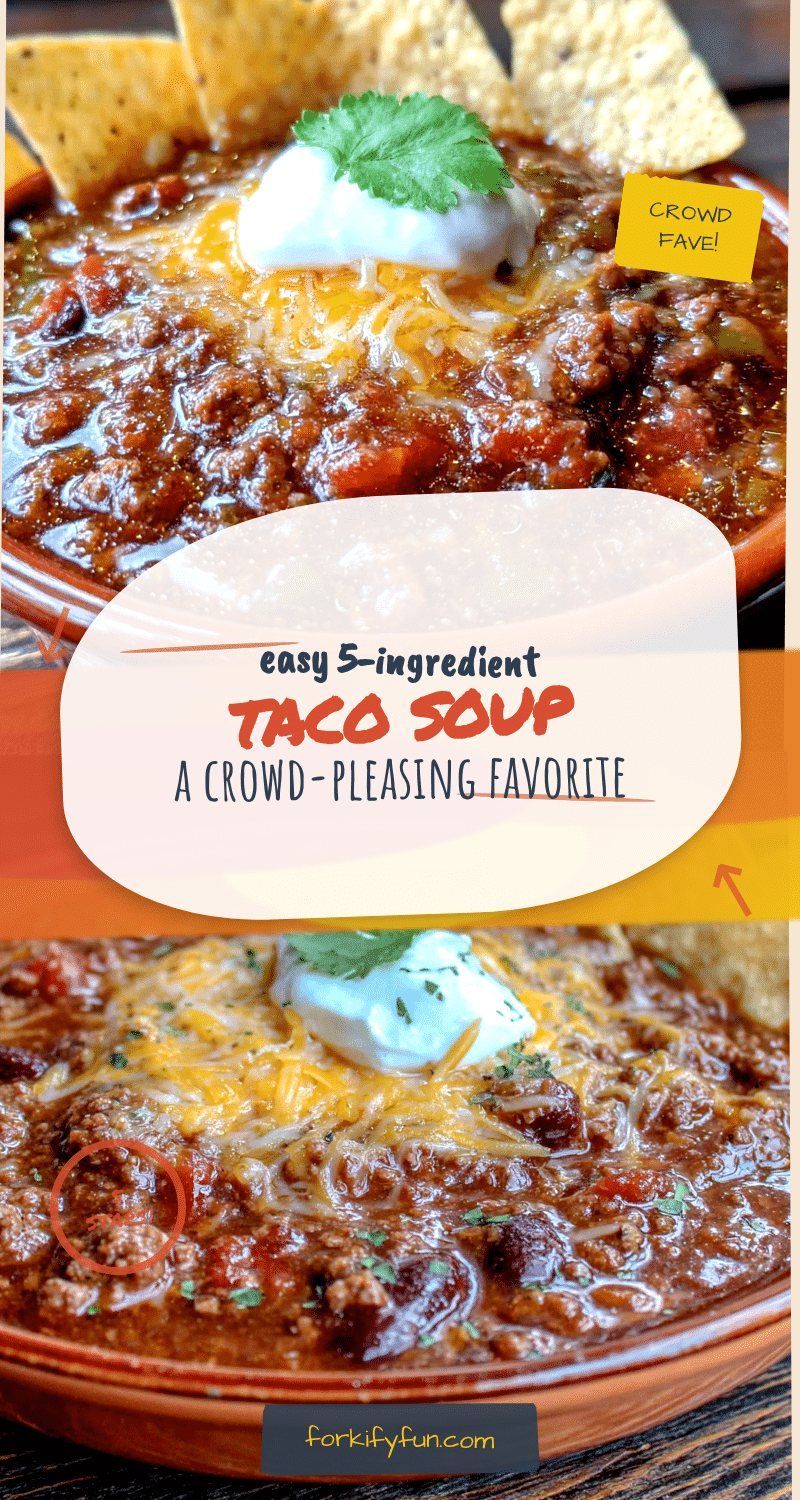 easy 5-ingredient taco soup recipe
