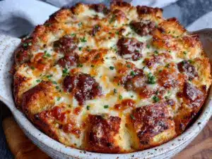 easy make-ahead sausage breakfast casserole - featured image