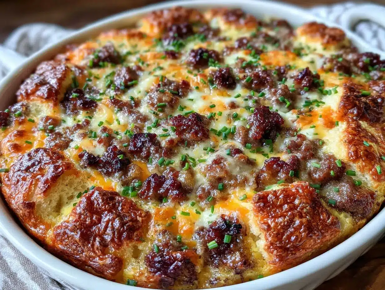 easy make-ahead sausage breakfast casserole preparation steps