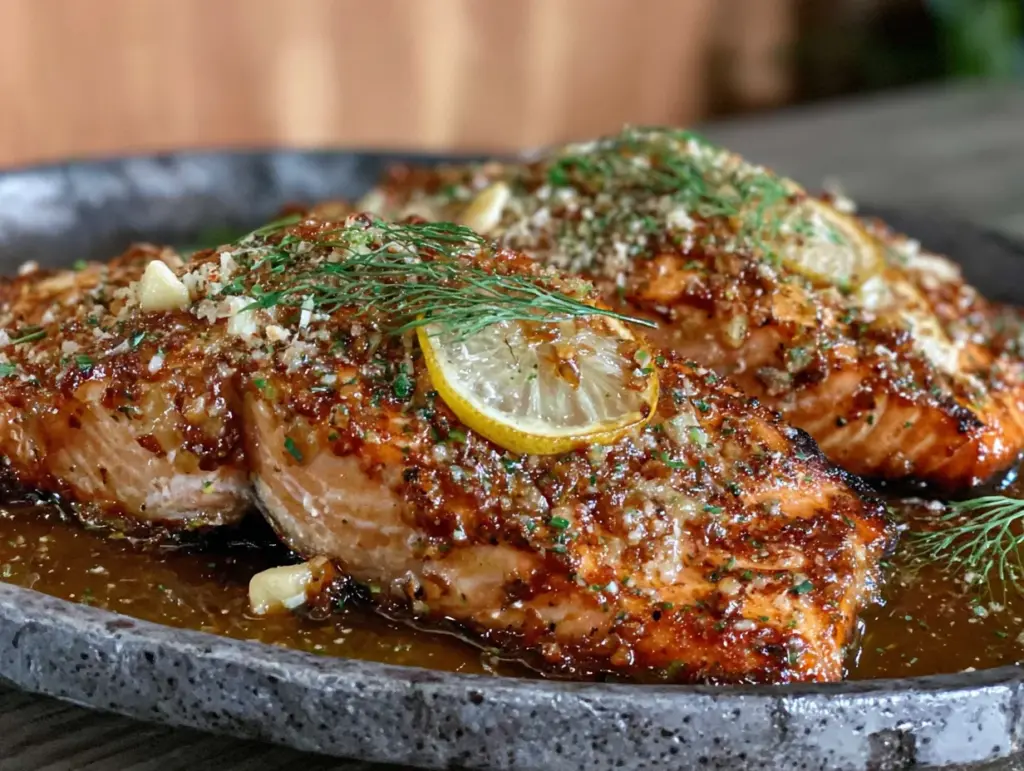 Easy Sheet Pan Lemon Garlic Butter Salmon - featured image