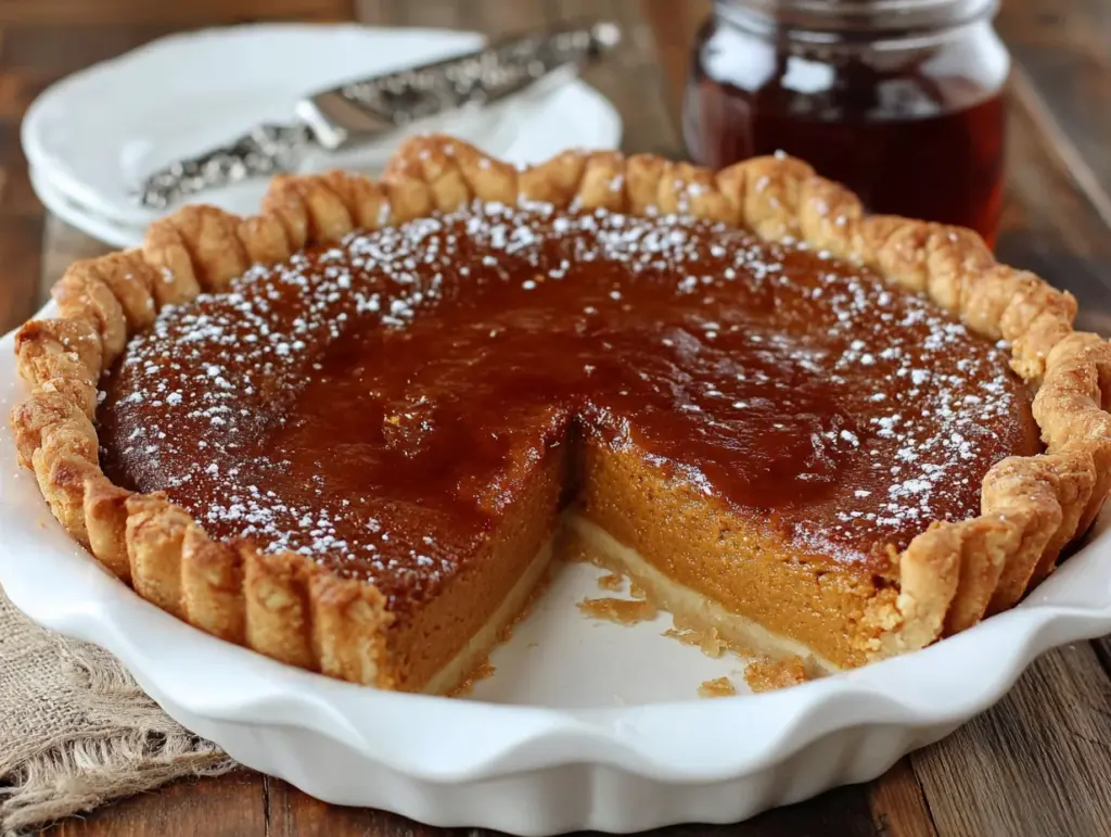 flaky homemade pumpkin pie - featured image