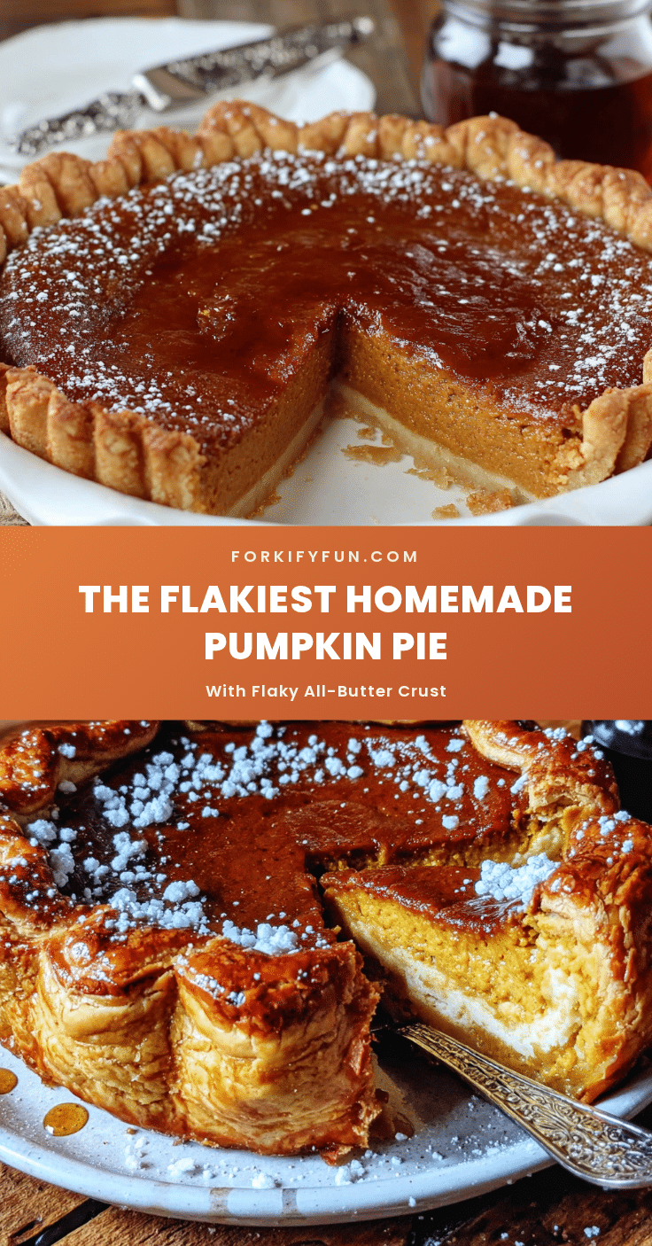 flaky homemade pumpkin pie recipe