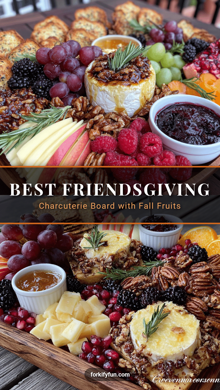 Friendsgiving Charcuterie Board with Fall Fruits recipe