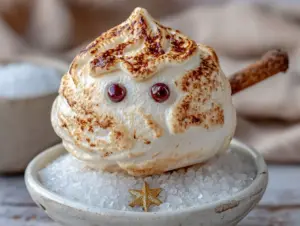 ghost meringue cookie pops - featured image