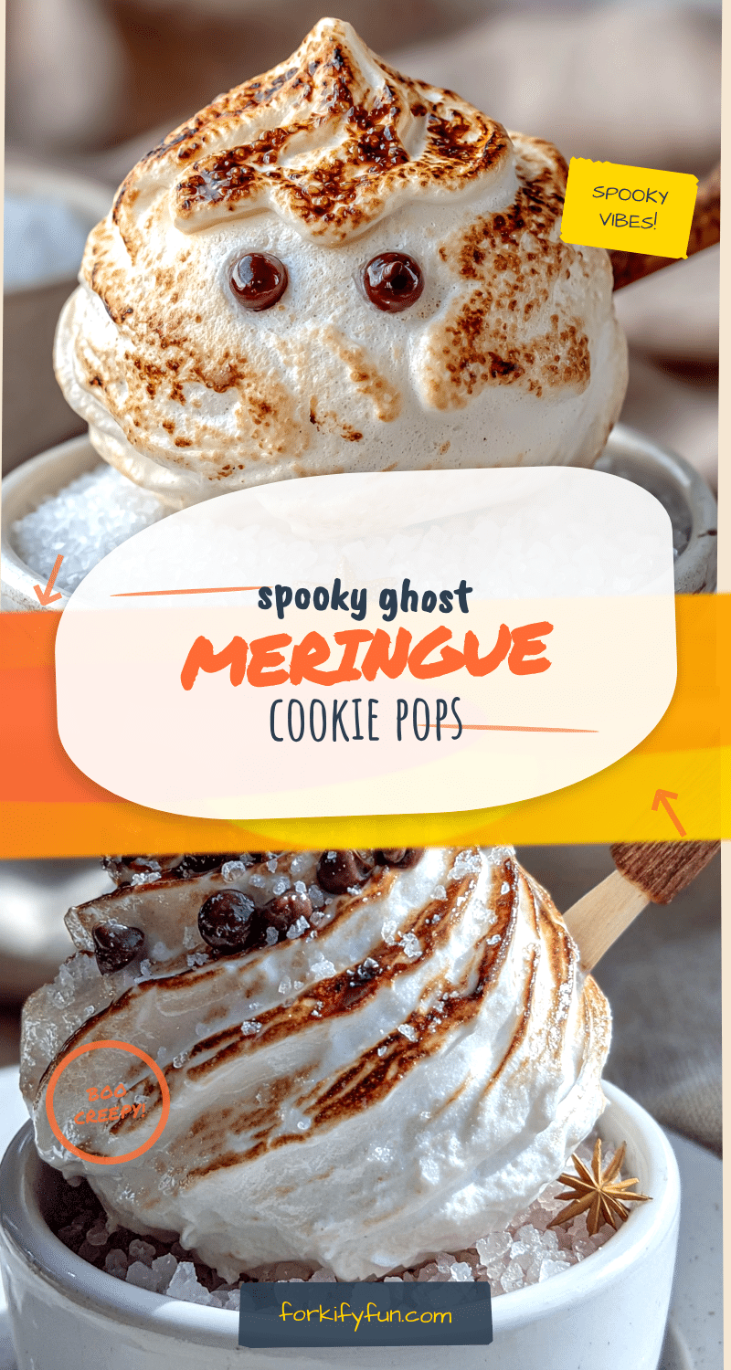 ghost meringue cookie pops recipe