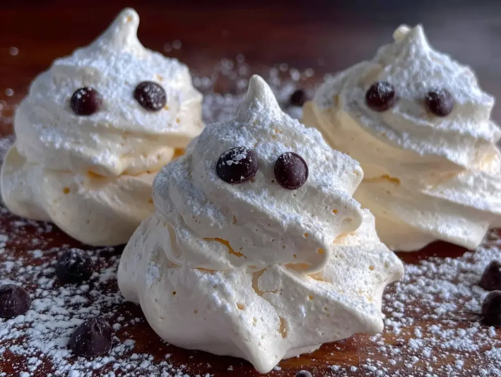 ghost meringue cookies - featured image