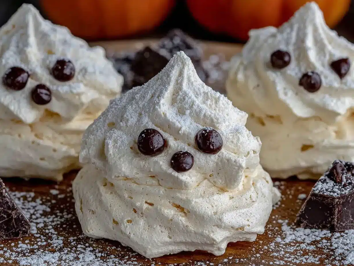 ghost meringue cookies preparation steps