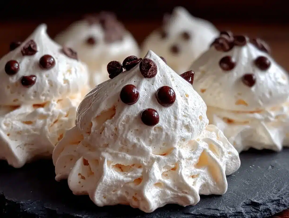ghost meringue cookies preparation steps