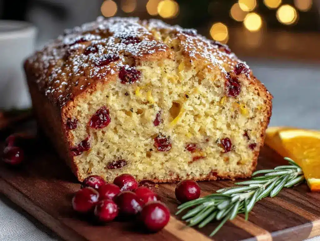 gluten-free cranberry orange bread - featured image
