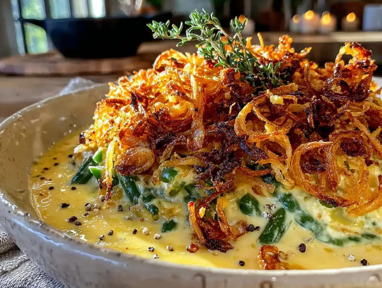 gluten-free green bean casserole preparation steps