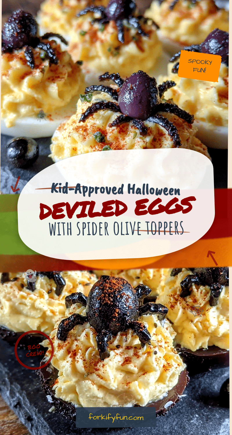 Halloween deviled eggs recipe