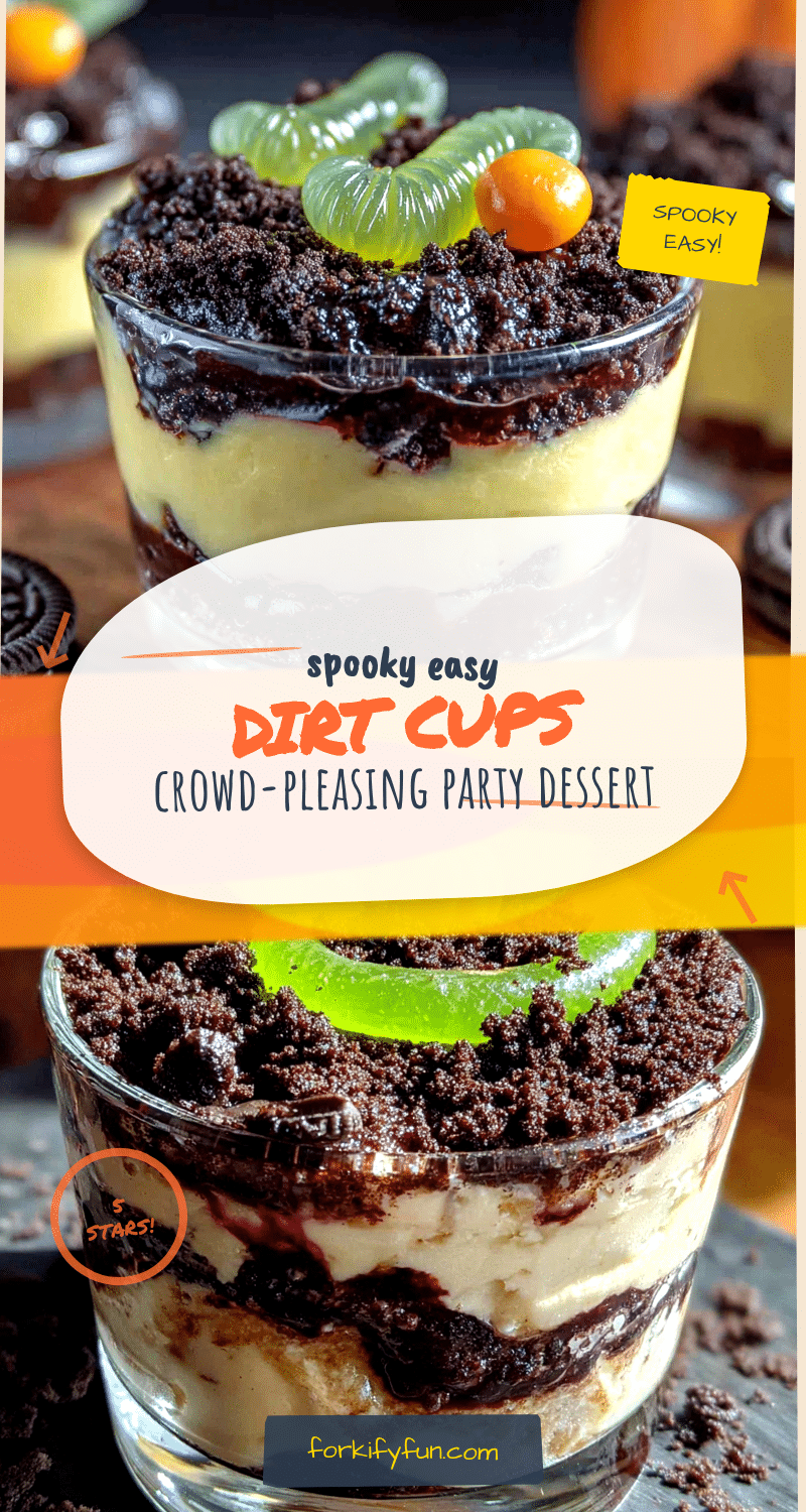 halloween dirt cups recipe