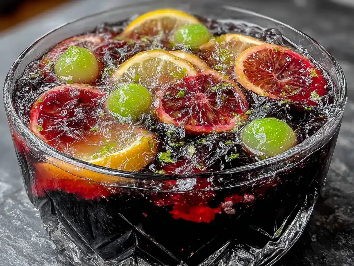 Halloween Punch preparation steps