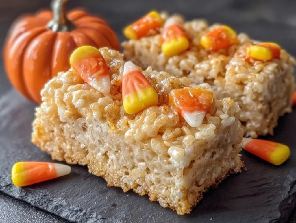 halloween rice krispie treats - featured image