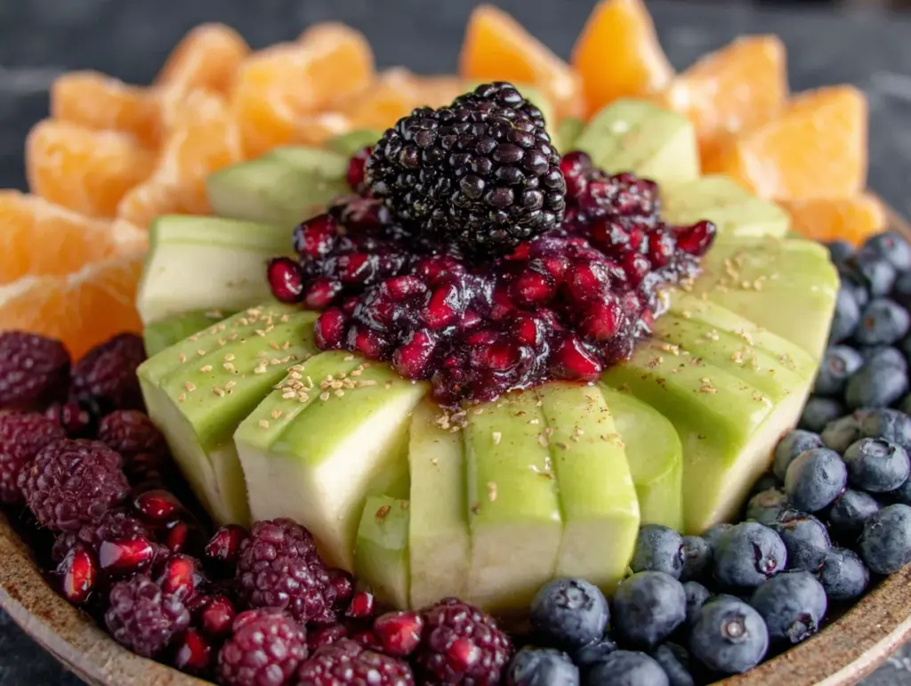 halloween spider web fruit tray - featured image