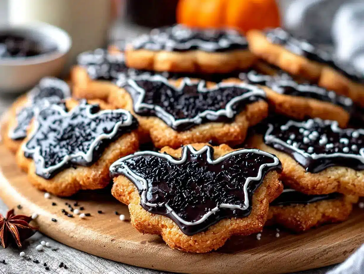 Halloween sugar cookies preparation steps