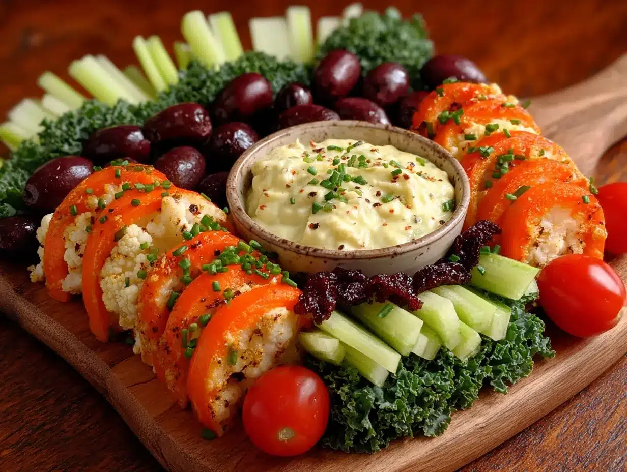 halloween veggie skull tray with ranch dip preparation steps