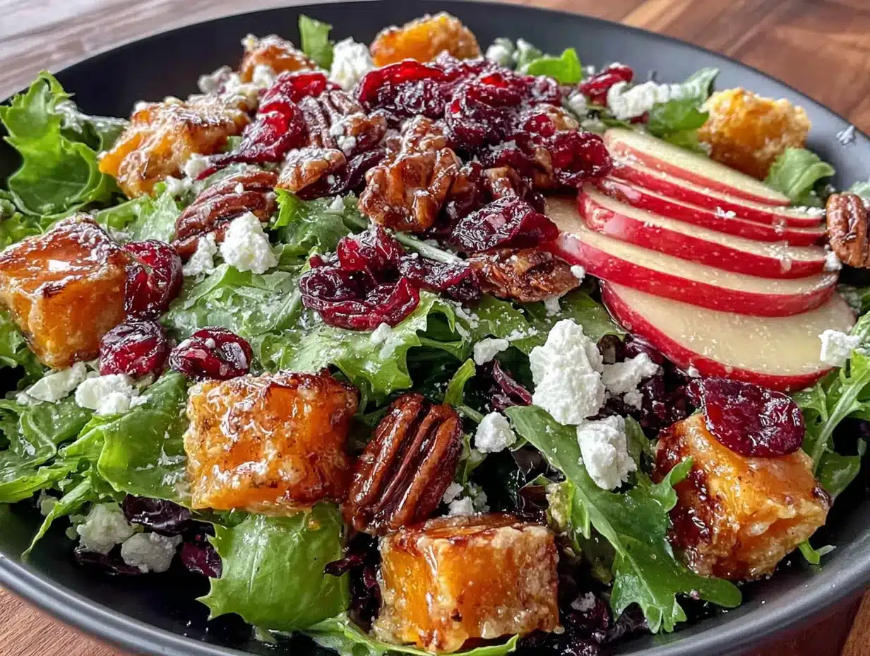 Harvest Fall Salad with Apple Cider Vinaigrette preparation steps