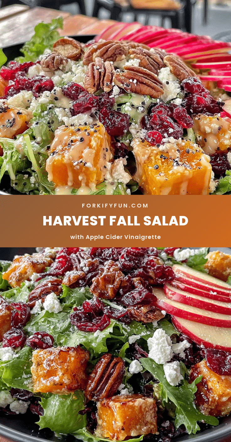 Harvest Fall Salad with Apple Cider Vinaigrette recipe