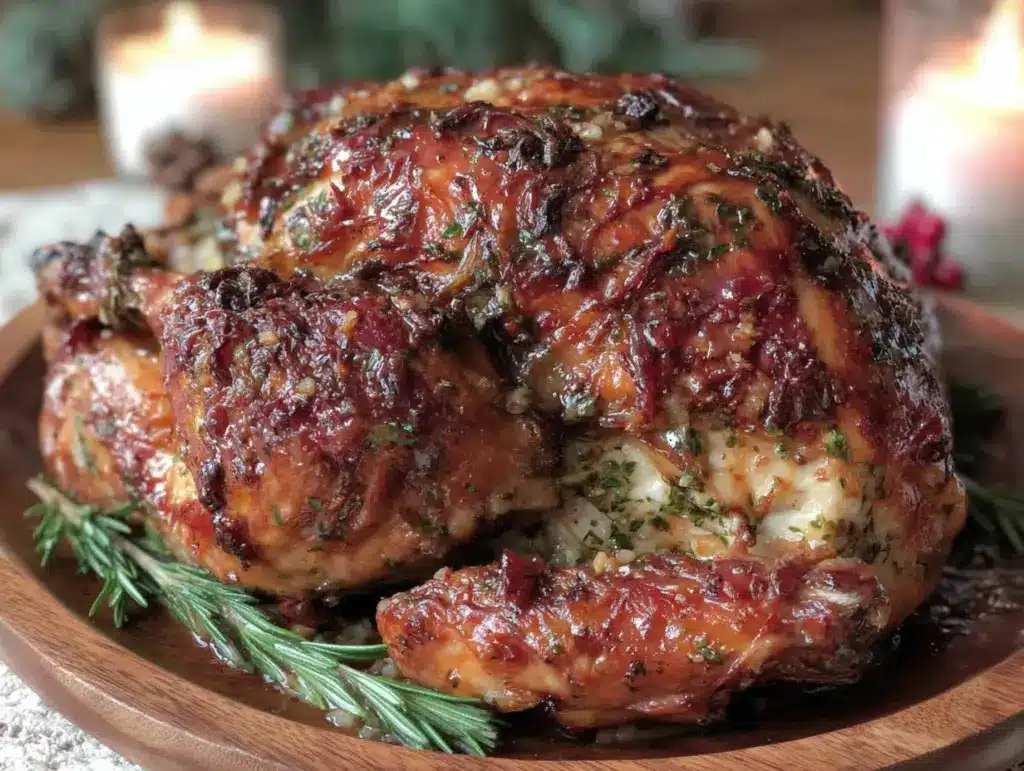 herb butter roasted turkey - featured image