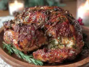 herb butter roasted turkey - featured image